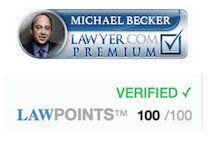 Lawyer.com perfect 100 point rating badge