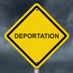 sign that says deportation