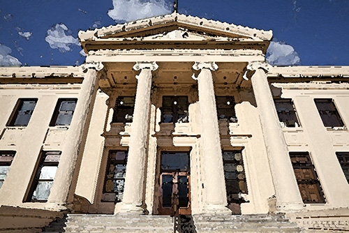 exterior of california courthouse