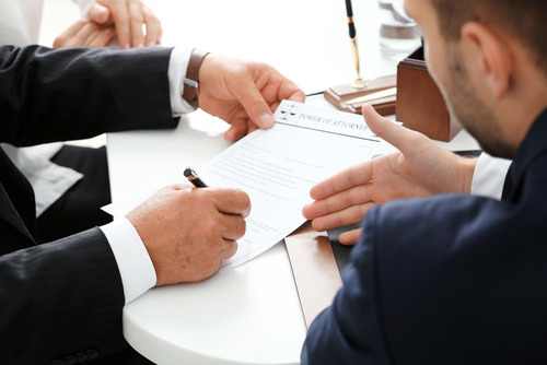 group of attorneys negotiating