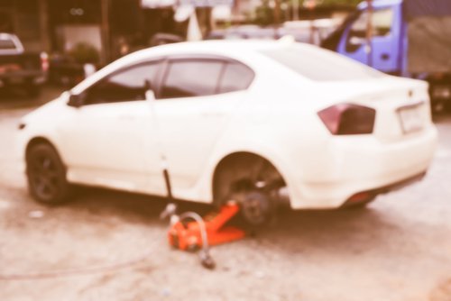 Coche de taller de desmantelamiento