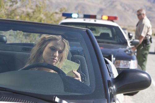 girl receiving traffic ticket california failure to yield to emergency vehicle