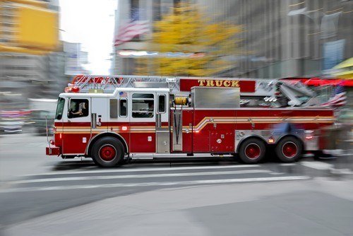 california fire truck emergency vehicle failure to yield law