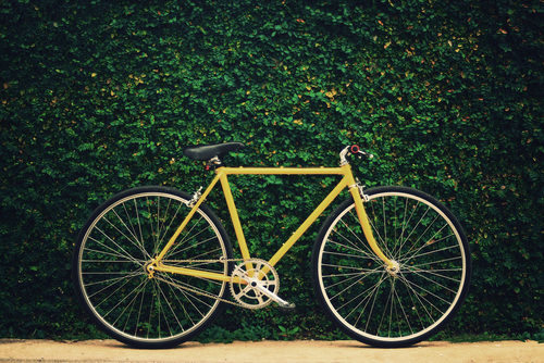 yellow bike