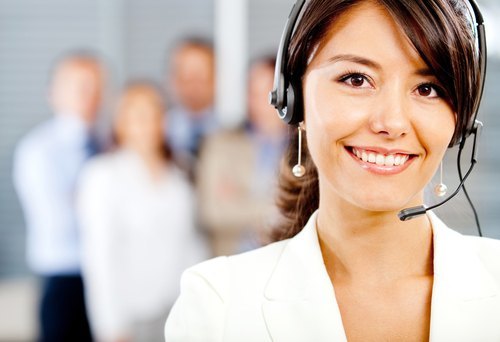 Phone operator with headset