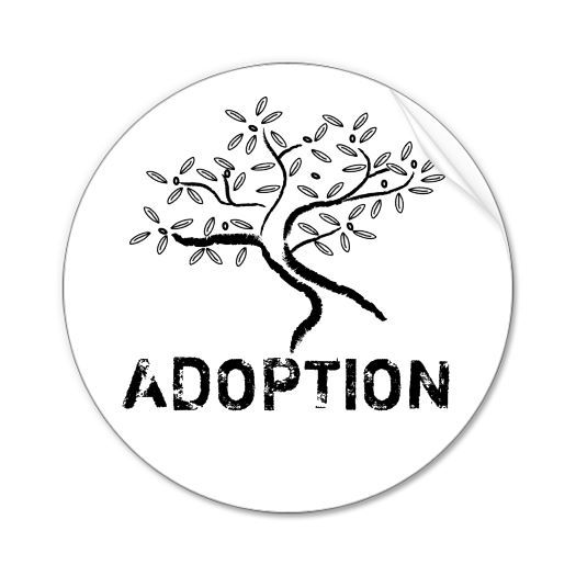 letrero de adopción