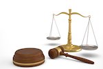 gavel and scale of justice