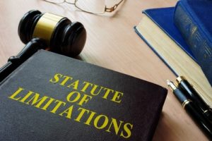 A law book focusing on the topic of statute of limitations.
