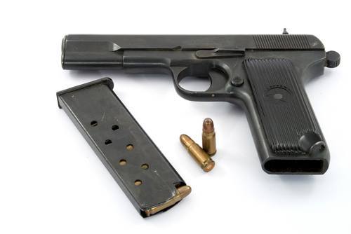 pistola y munición