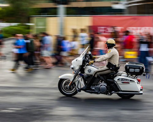 officer on motorcycle - police officers are entitled to special workers' comp benefits in Nevada