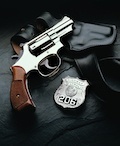 gun and badge