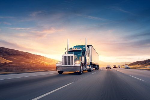 big rig on a highway in violation of CHP rules