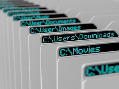 Multiple computer folders open showing user's home directories
