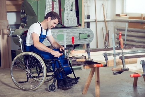 man in wheelchair