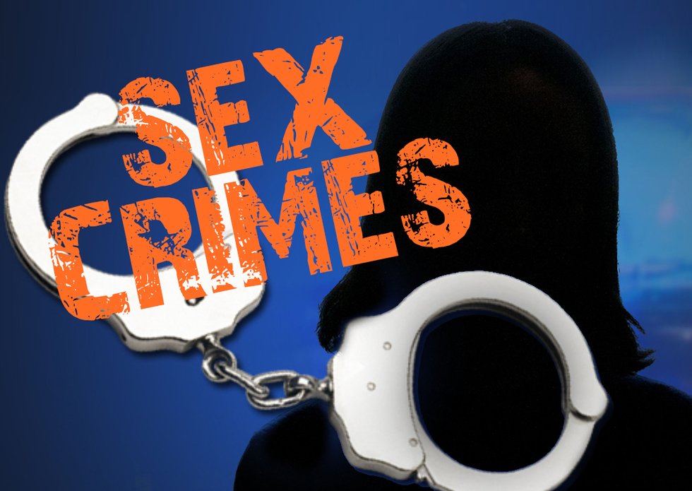 hand cuffs and "sex crimes" stamped on the image - sexually violent predators are an elevated category of sex offenders in Colorado