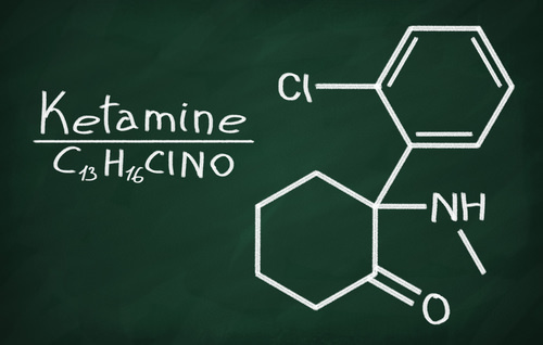 descomposición química de la ketamina