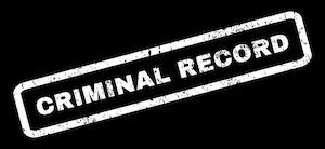 criminal record sign