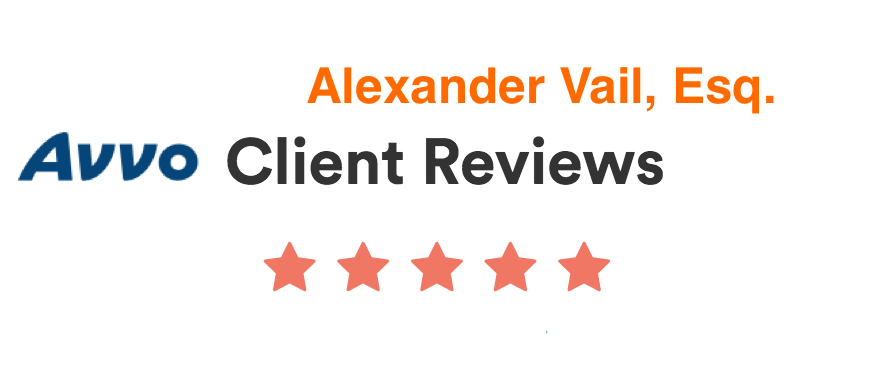 Avvo client reviews for Alexander Vail
