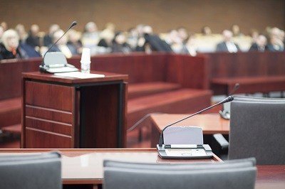 Courtroom where Complera lawsuits may be handled.