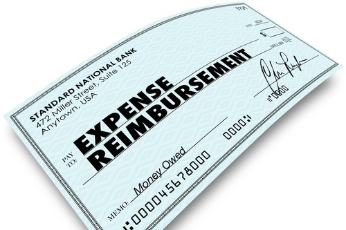 check that says expense reimbursement