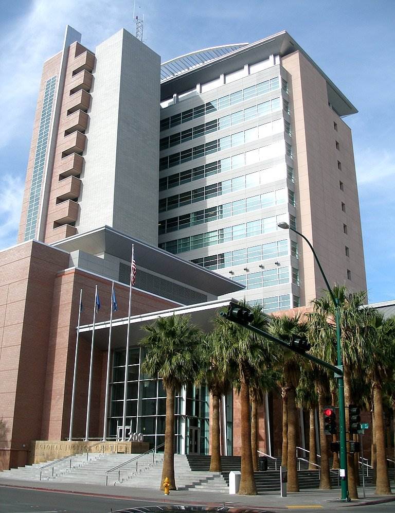 Regional Justice Center building, which includes Las Vegas Justice Court.