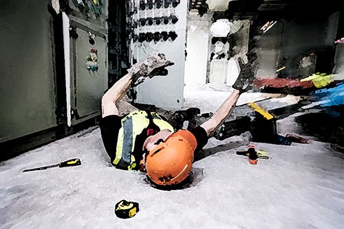 trabajador lesionado en el trabajo