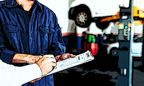 mechanic showing bill
