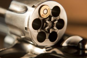 Gun cartridge with one bullet