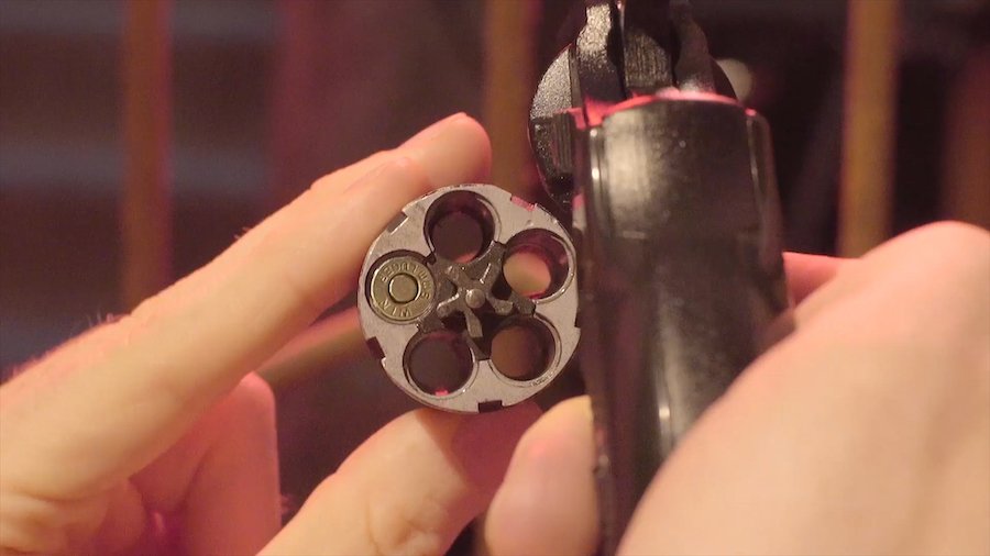 Gun with one bullet in the chamber