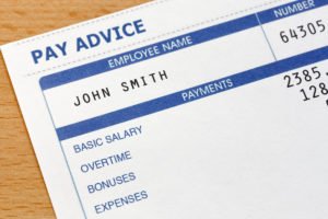 Payroll sheet