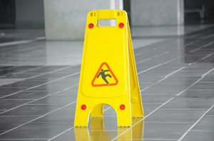 Wet floor sign