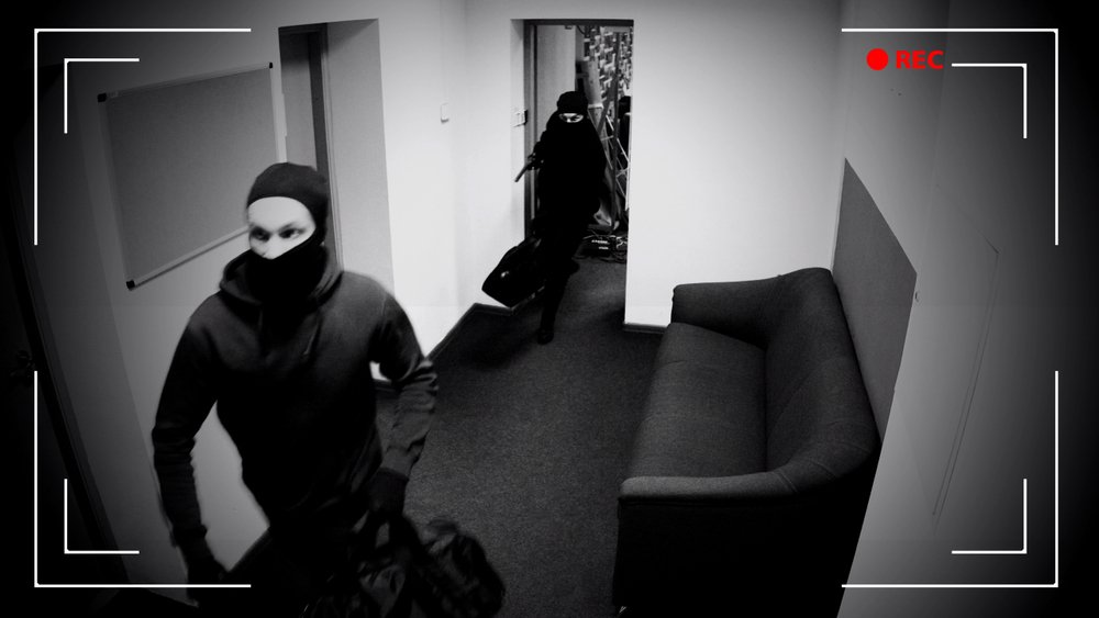 first degree burglars running away