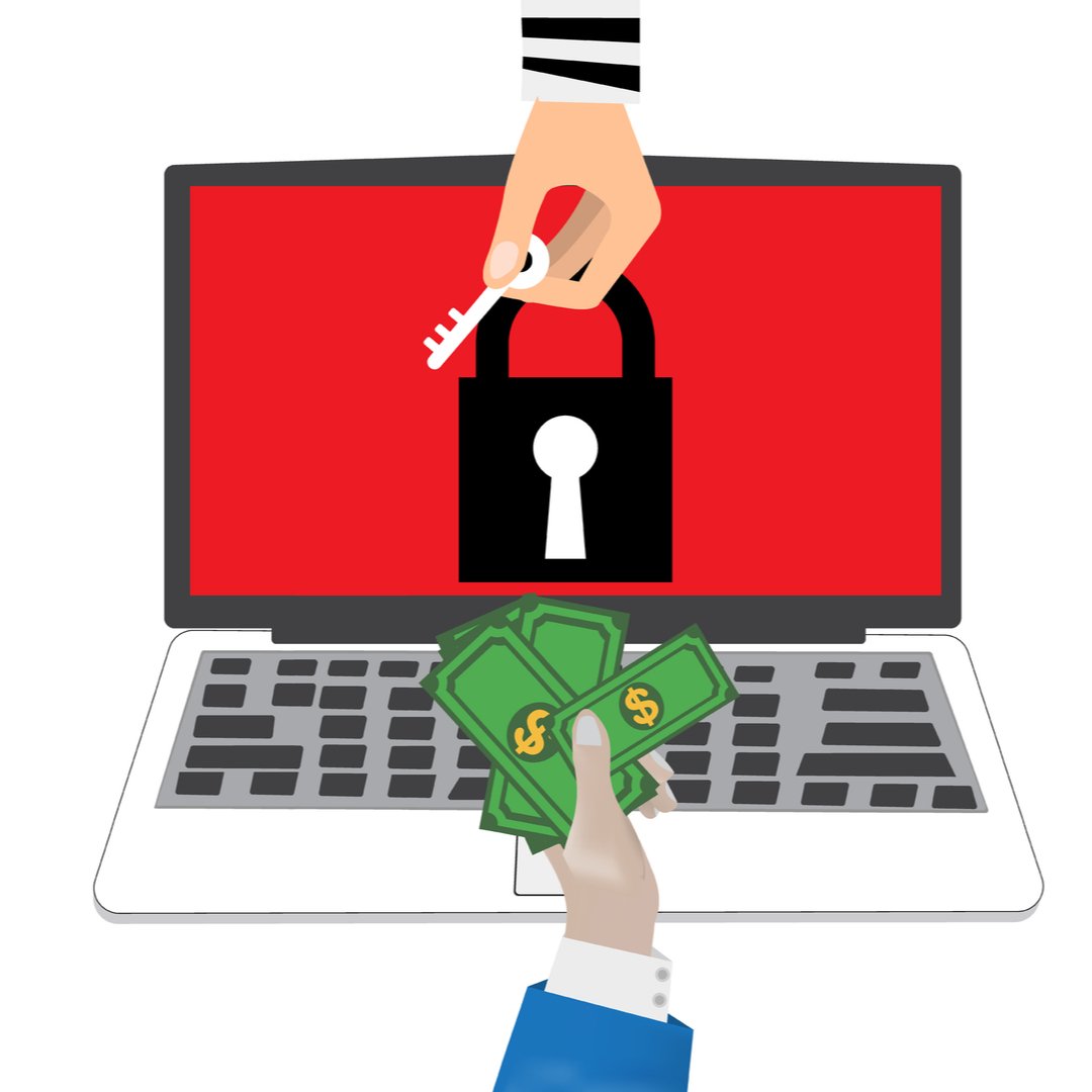 Drawing of one hand holding a key and the other exchanging it for money.
