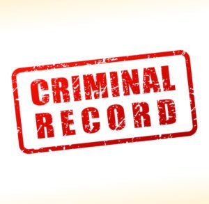 Stamp that says criminal record