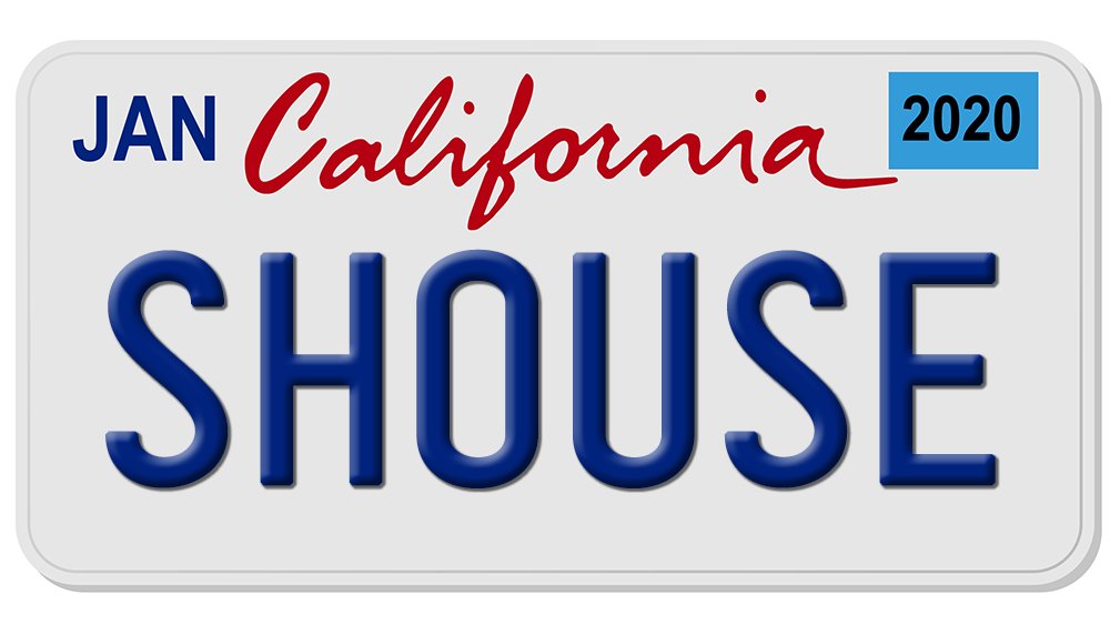 California License Plate