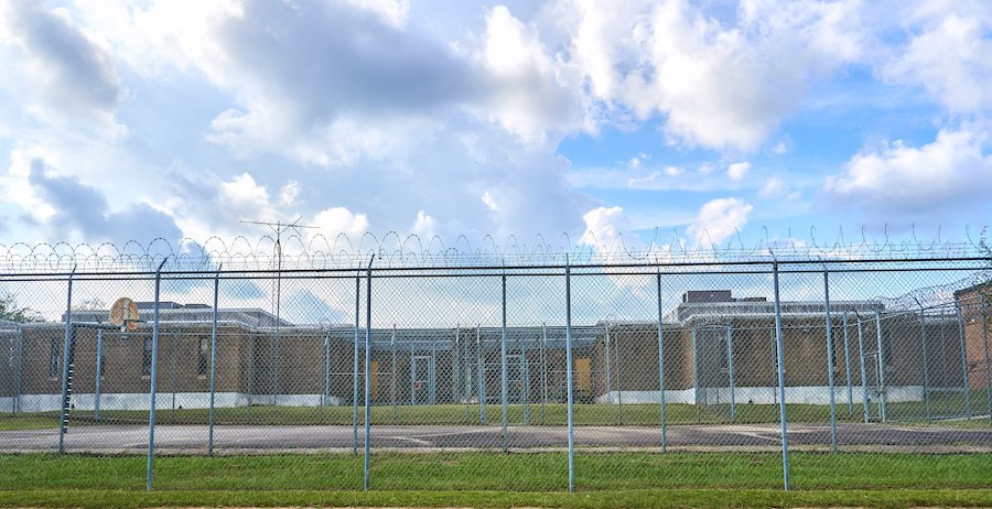 Exterior of prison