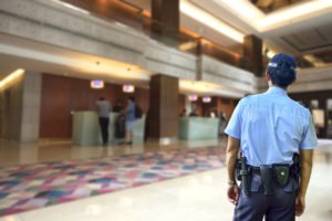 Security guard in Hotel
