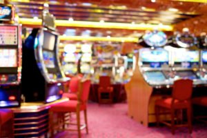 Interior of Las Vegas casino, where patrons risk slip and fall accidents from poorly maintained premises