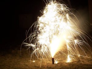 Fuegos artificiales disparados en una zona no incorporada en Nevada en violación de NRS 472.520