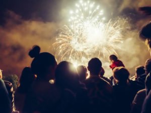 Illegal fireworks show put on in violation of NRS 244.367