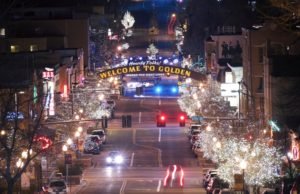 Aerial view of Golden, Colorado