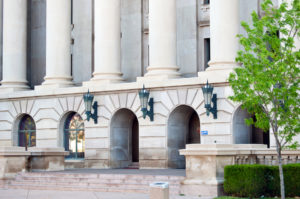 Facade of Weld County courthouse