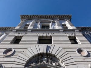 Vista exterior del Palacio de Justicia del Noveno Circuito en San Francisco