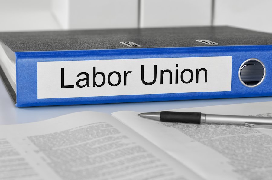Folder with the label Labor Union