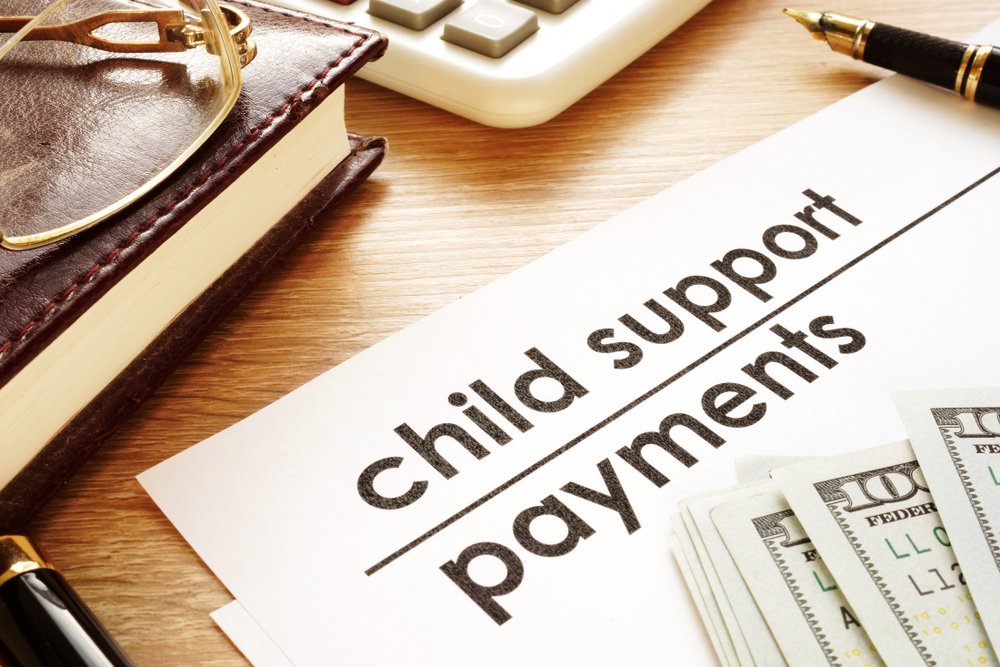 Documents relating to child support payments.