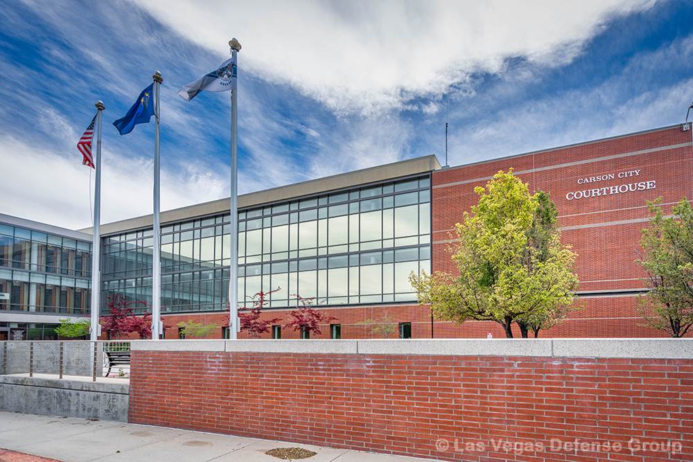 Exterior del tribunal de Carson City