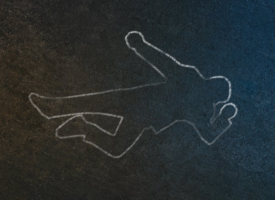 chalk outline of body