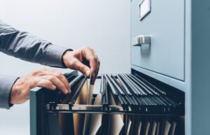 Archivo de archivo con archivos de empleado
