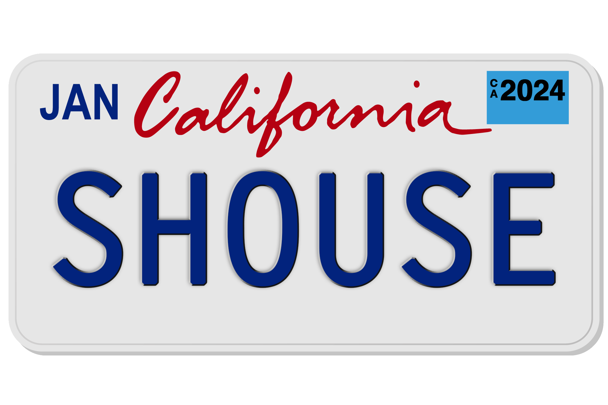 Placa de licencia de California