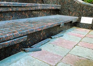 Broken stair nosing.